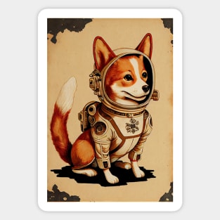 Cosmonaut Dog Sticker